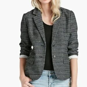 Lucky Brand Navy Tweed Blazer